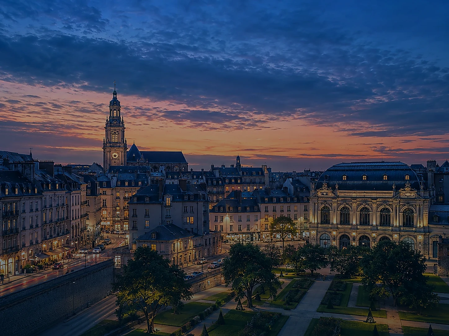 Vue de Rennes pour la page agence SEO IA