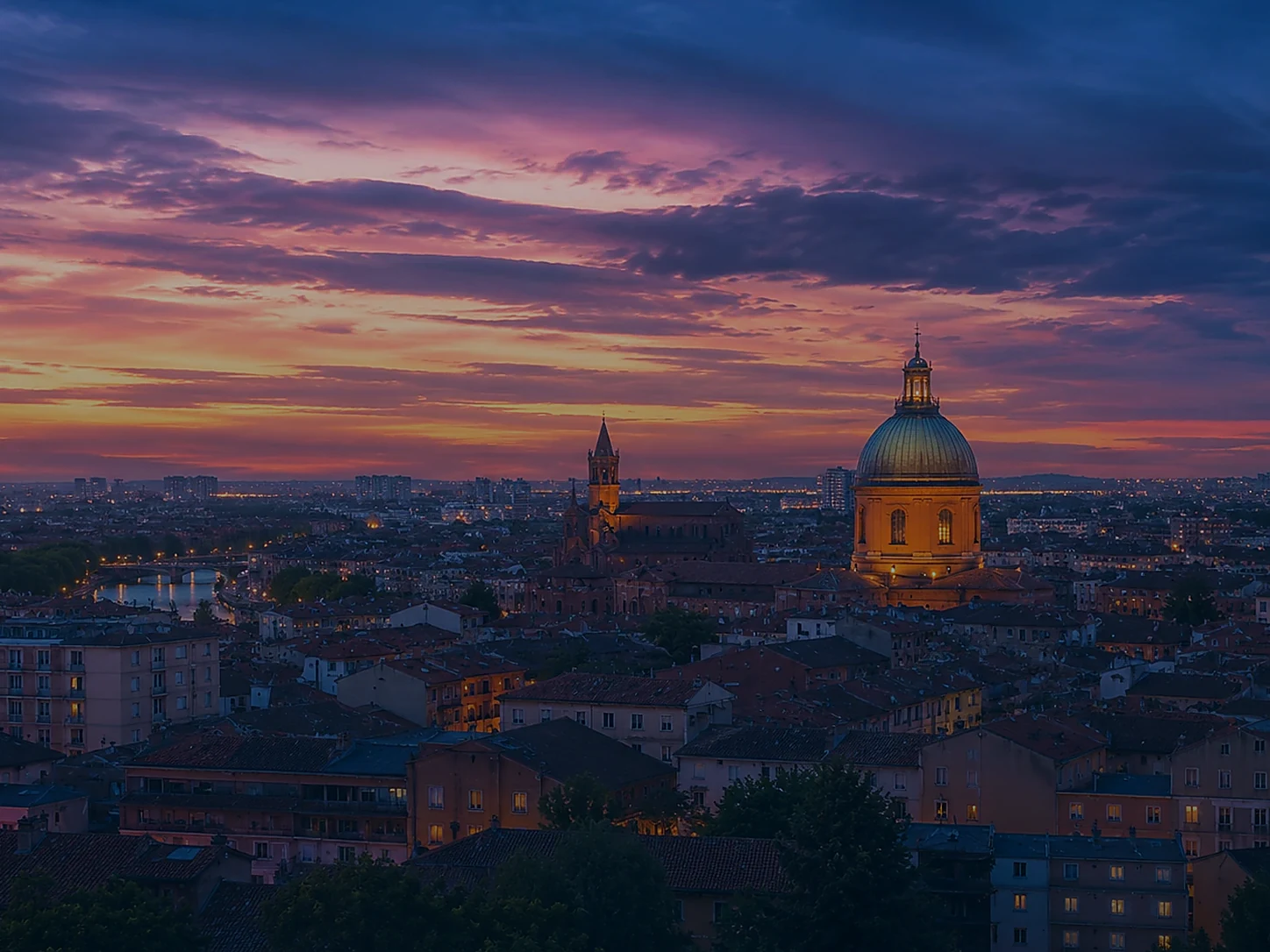 Vue de Toulouse pour la page agence SEO IA